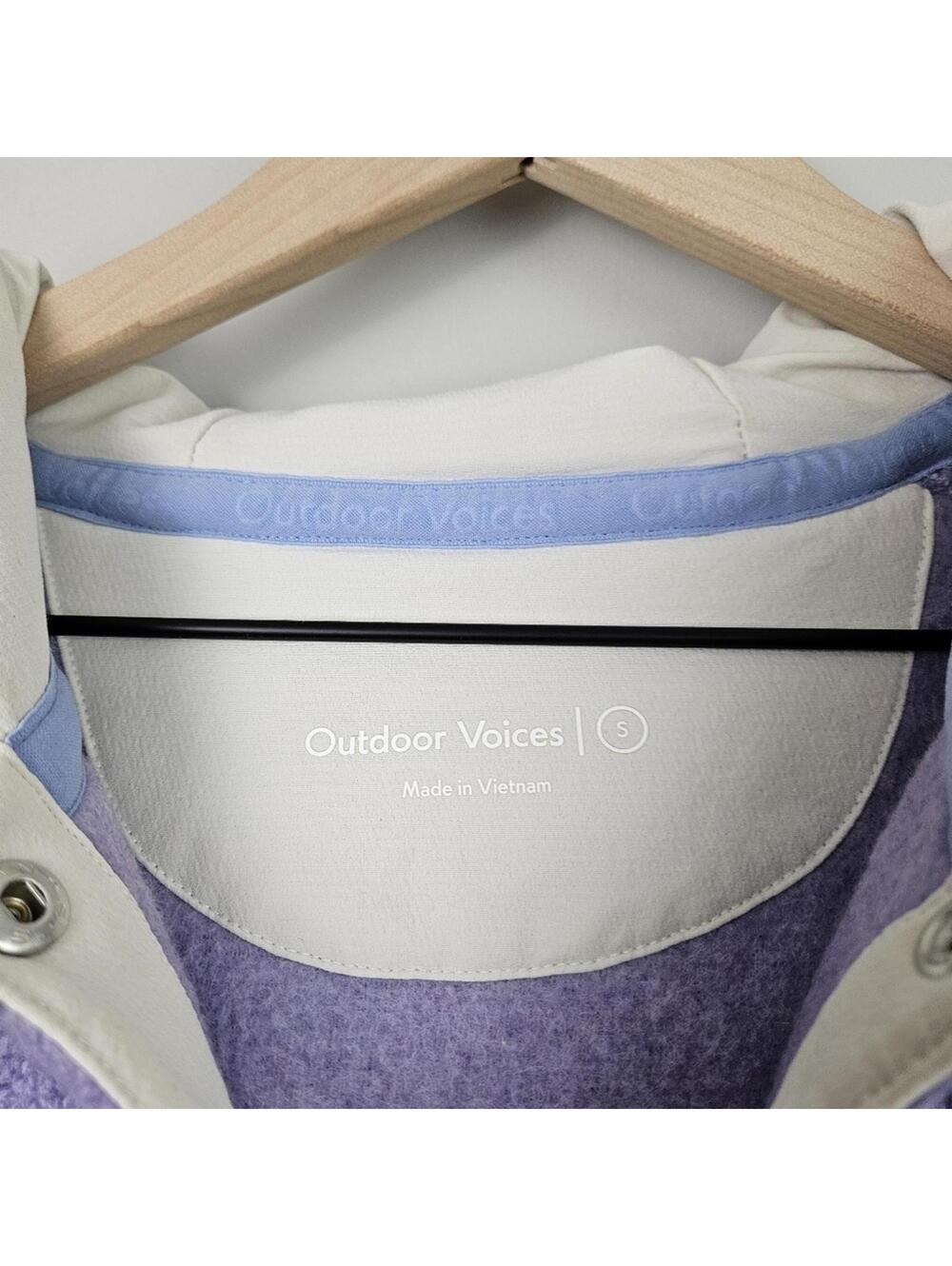 Outdoor Voices Megafleece Pullover Purple Small - Picture 4 of 9